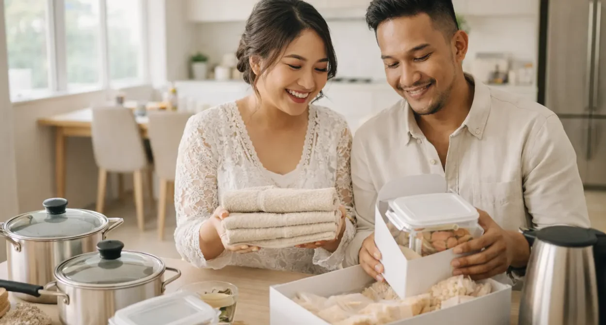 kado pernikahan berupa barang