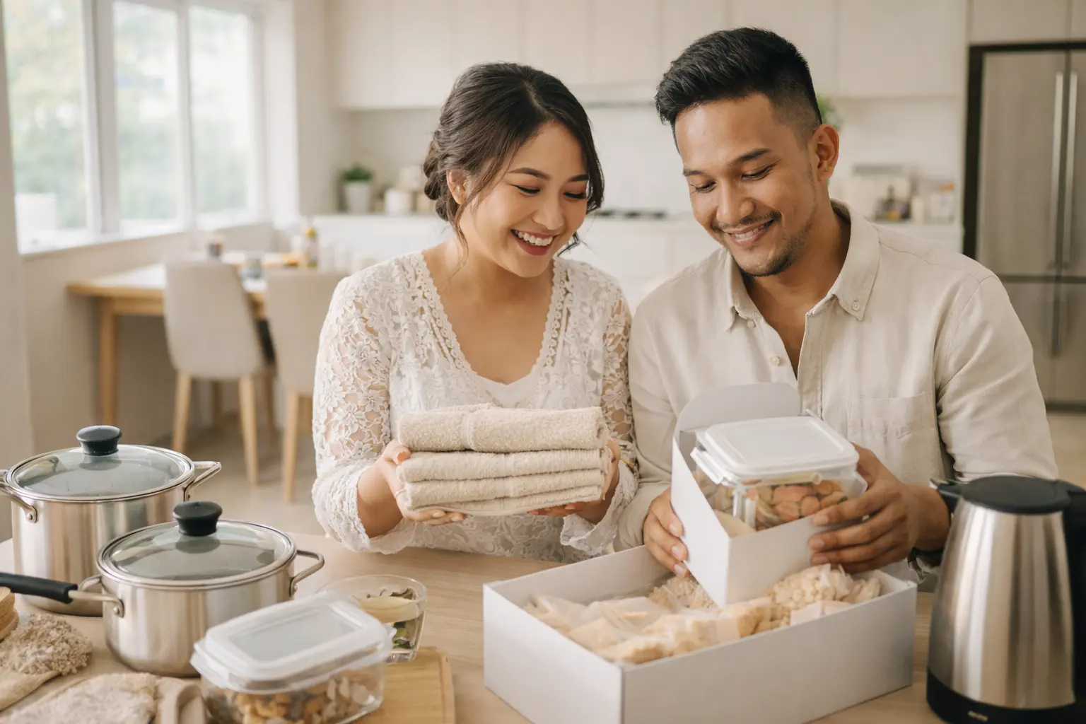 kado pernikahan berupa barang