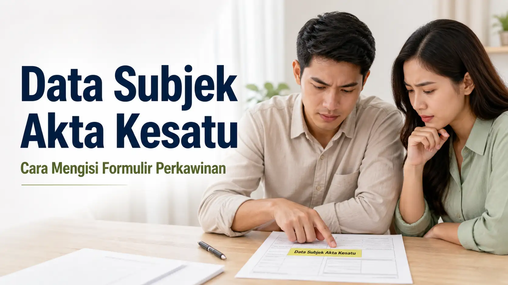Data Subjek Akta Kesatu